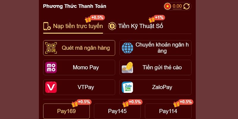 Nạp tiền 3win